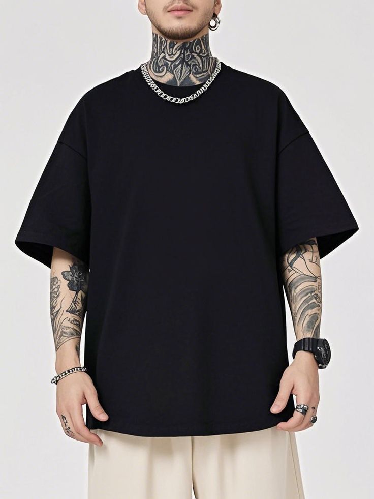 Oversized plain t-shirt