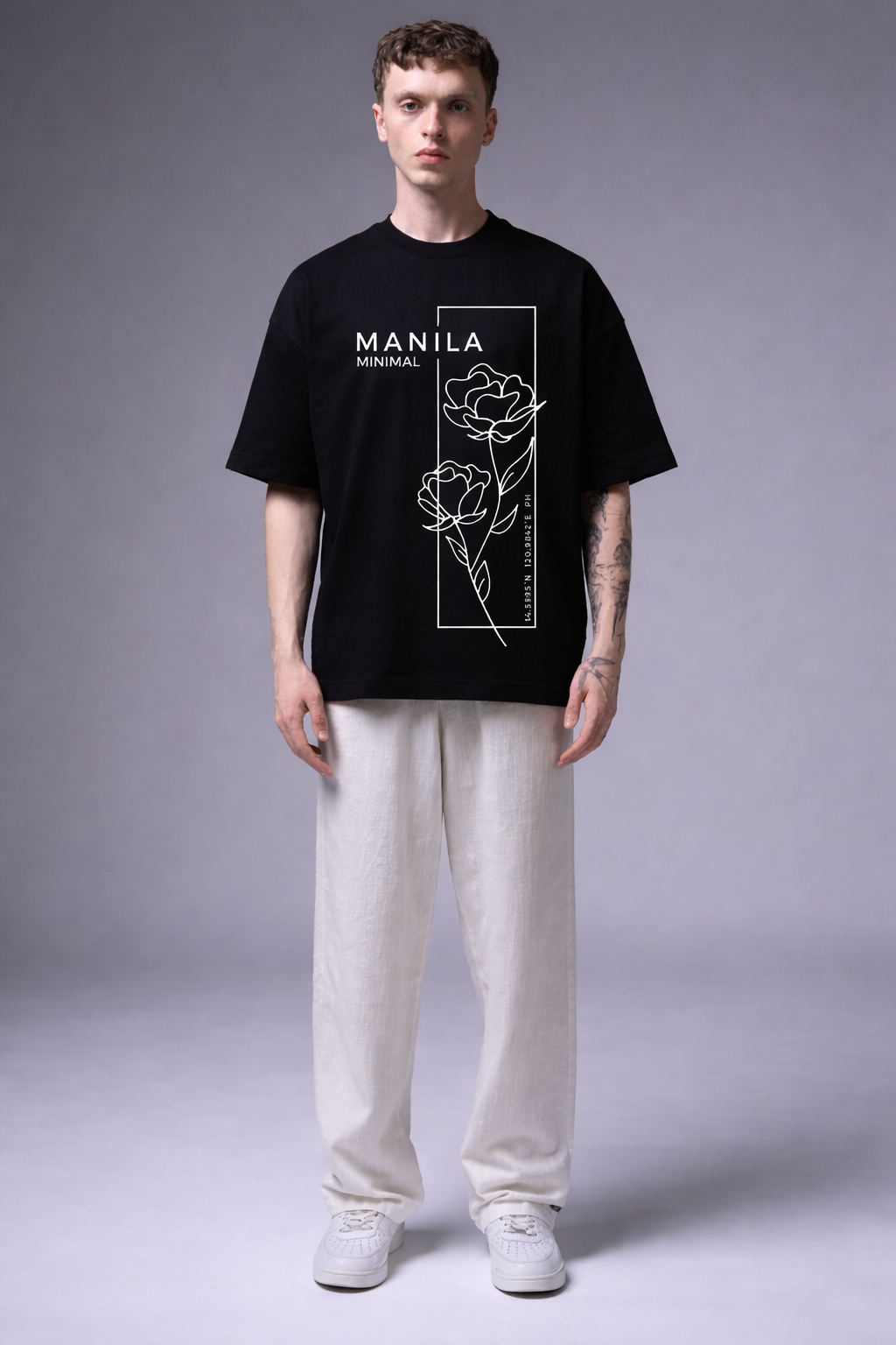 Warrton Oversized Typography Brand Printed T-shirt