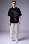 Warrton Oversized Typography Brand Printed T-shirt