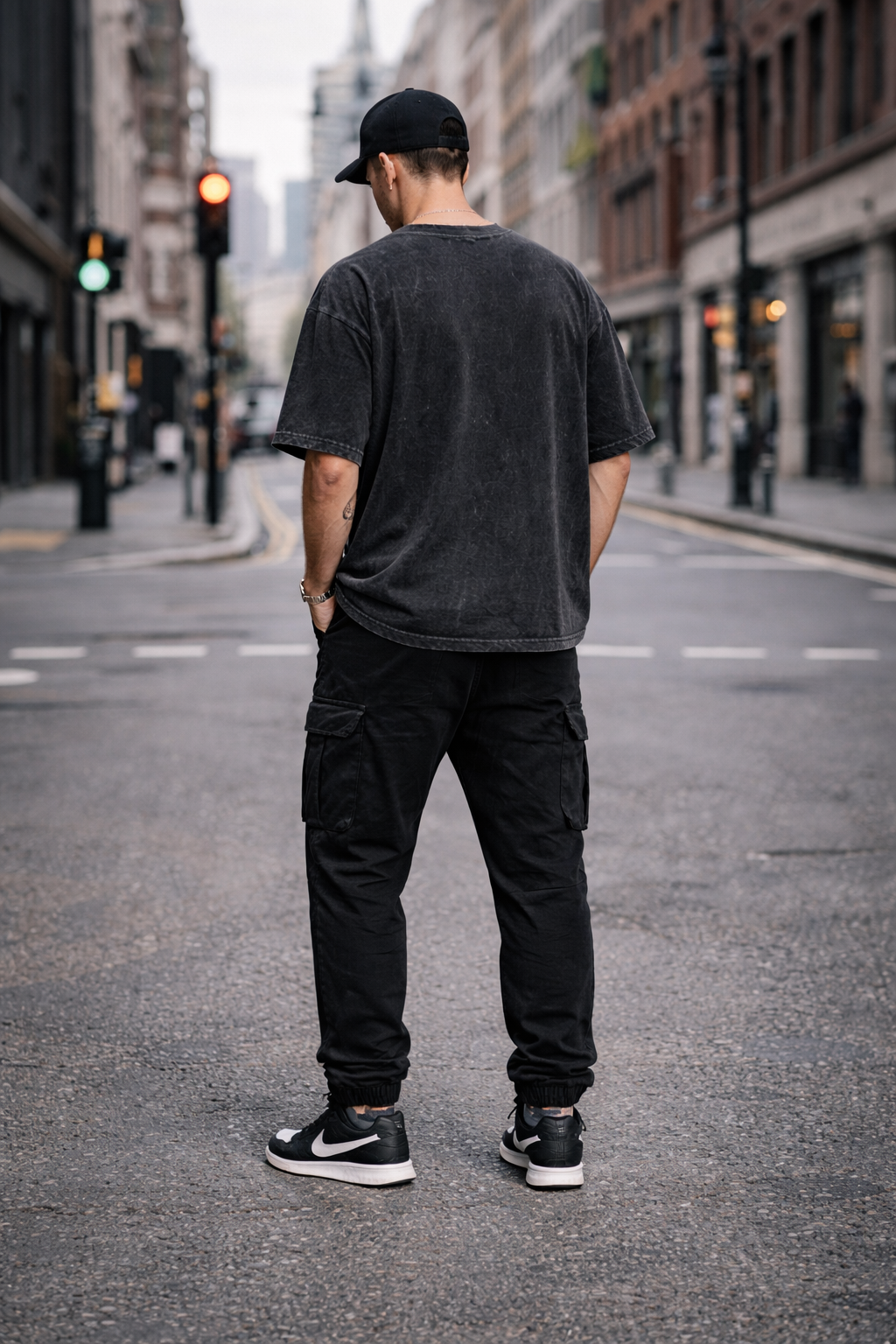 ACID wash oversized t shirt